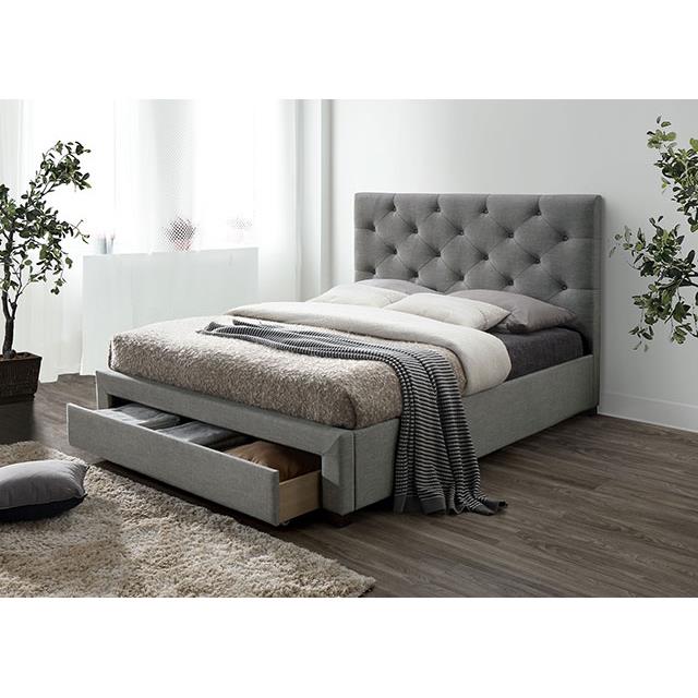 Furniture of America Sybella CM7218GY-CK-BED Cal.King Bed IMAGE 2