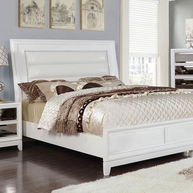 Furniture of America Golva CM7295WH-EK-BED E.King Bed IMAGE 4