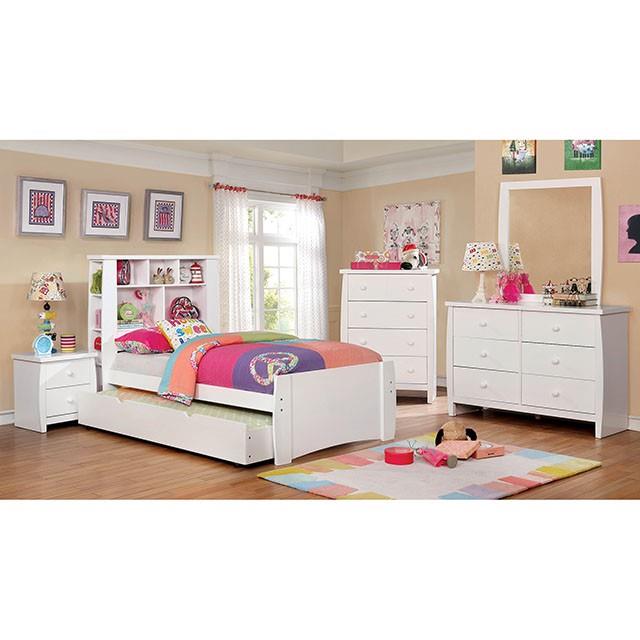 Furniture of America Marlee CM7651WH-T-BED Twin Bed IMAGE 2