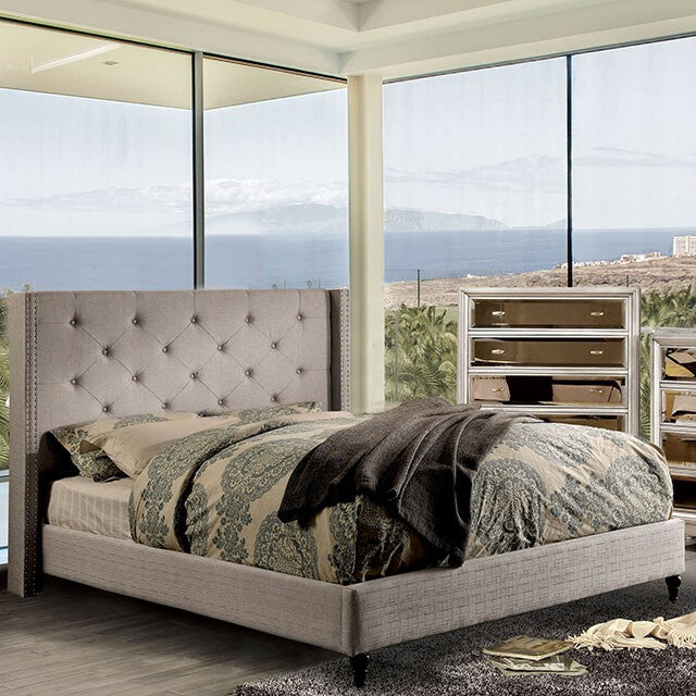 Furniture of America Anabelle California King Bed CM7677GY-CK-BED-VN IMAGE 1