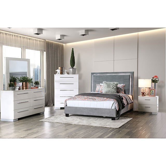 Furniture of America Erglow California King Bed CM7695GY-CK-BED-VN IMAGE 2