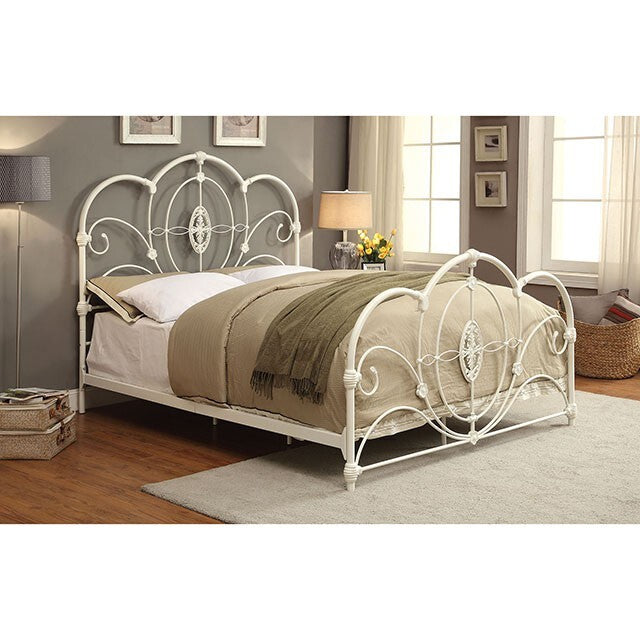 Furniture of America Jania California King Bed CM7709WH-CK IMAGE 1