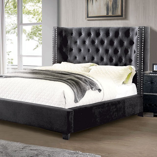 Furniture of America Cayla King Bed CM7779BK-EK-BED-VN IMAGE 1