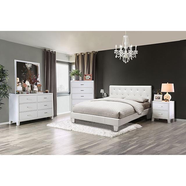 Furniture of America Velen CM7949WH-Q-BED-VN Queen Bed IMAGE 2
