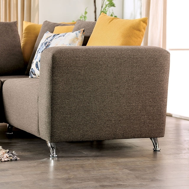 Furniture of America Krefeld Fabric Sectional EM6750BR-SECT IMAGE 6