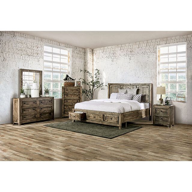 Furniture of America Oakridge Nightstand EM7074BR-N IMAGE 2