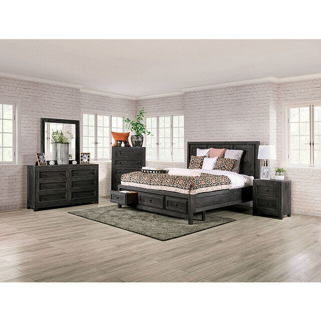 Furniture of America Oakridge Queen Bed EM7074DG-Q-BED IMAGE 2