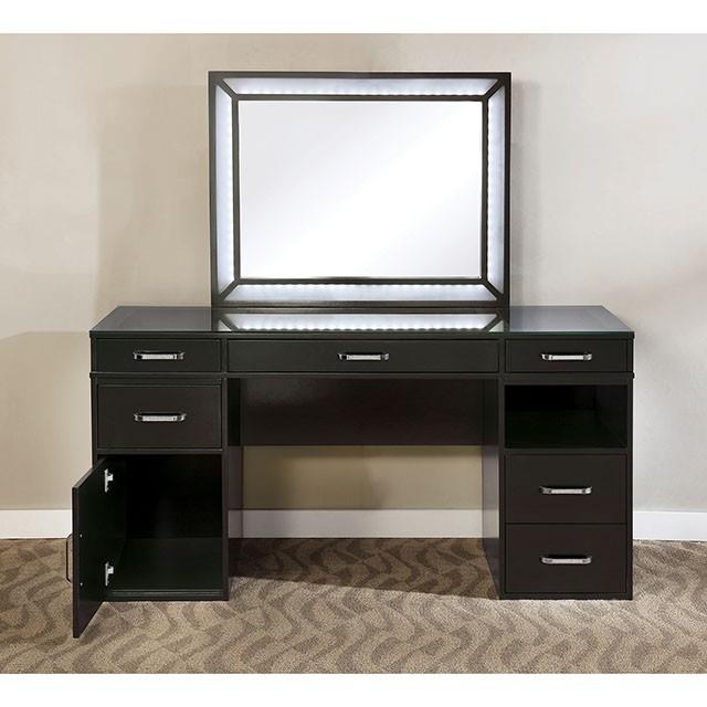 Furniture of America Vickie FOA-DK5684DG-PK Vanity Set IMAGE 4