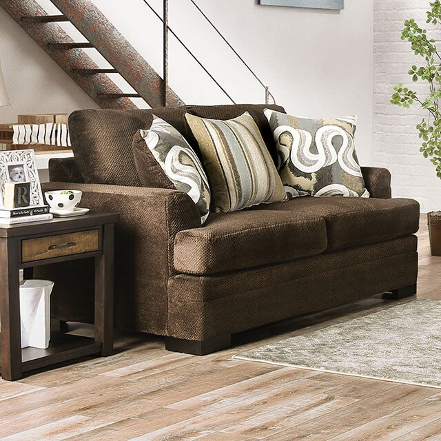 Furniture of America Taliyah Stationary Fabric Loveseat SM3081-LV IMAGE 1