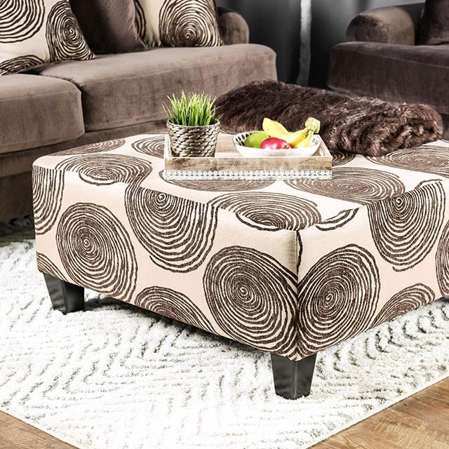Furniture of America Bonaventura SM5142BR-OT Ottoman IMAGE 1