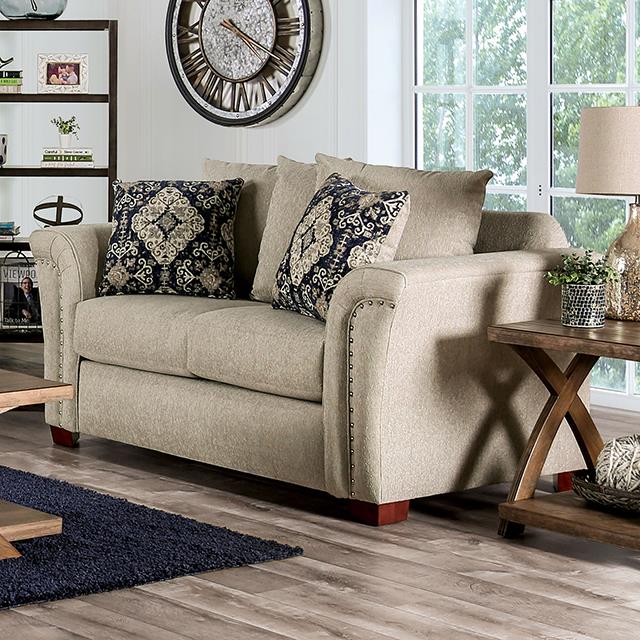Furniture of America Belsize SM6438-LV Loveseat IMAGE 1