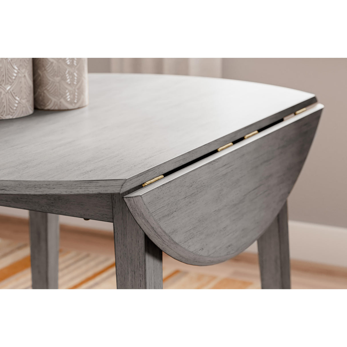 Signature Design by Ashley Shullden D194-15 Round Dining Room Drop Leaf Table IMAGE 6