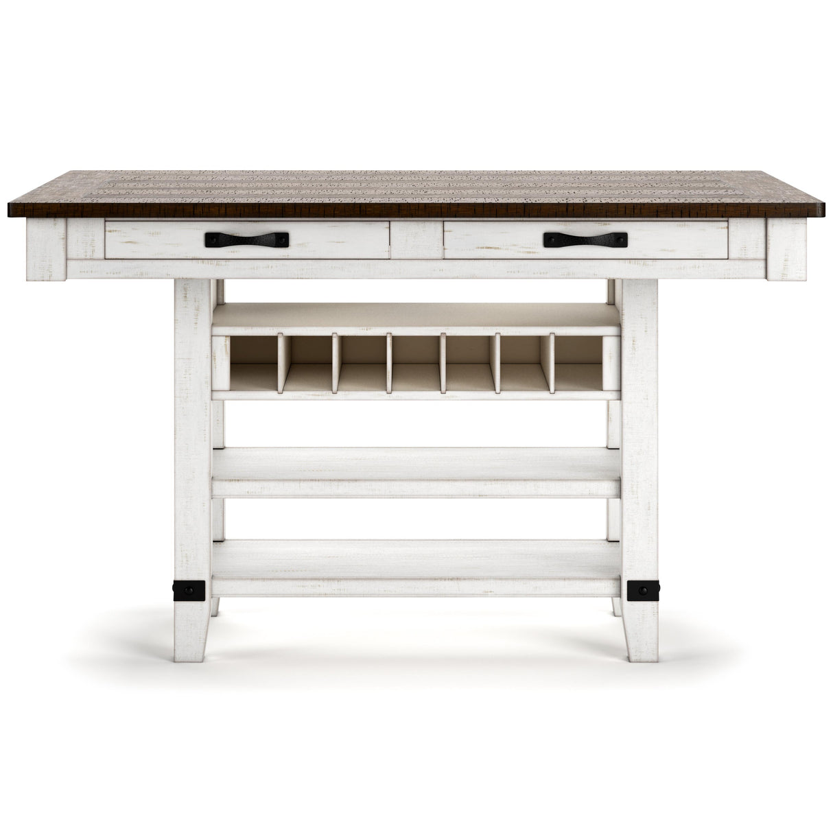 Signature Design by Ashley Valebeck D546-32 Rectangular Dining Room Counter Table IMAGE 3