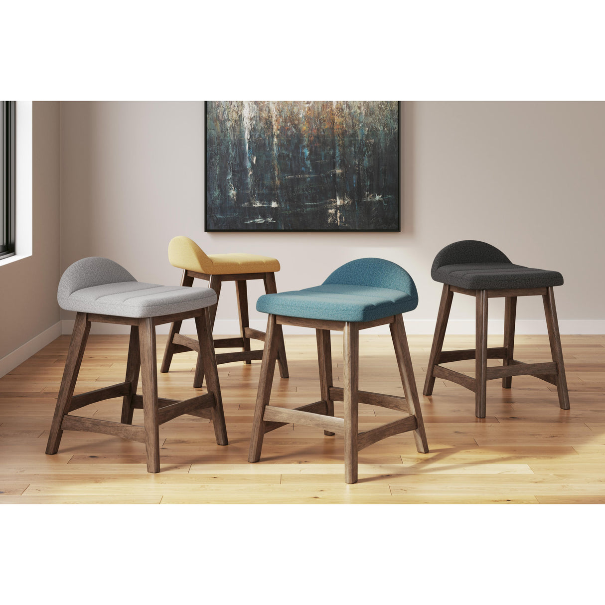 Signature Design by Ashley Lyncott D615-224 Upholstered Barstool IMAGE 8