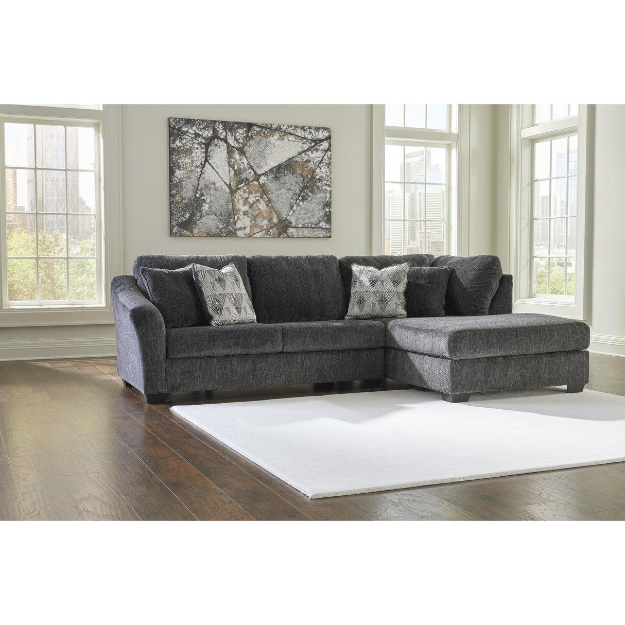Signature Design by Ashley Biddeford 35504S4 2 pc Sleeper Sectional with Chaise IMAGE 2