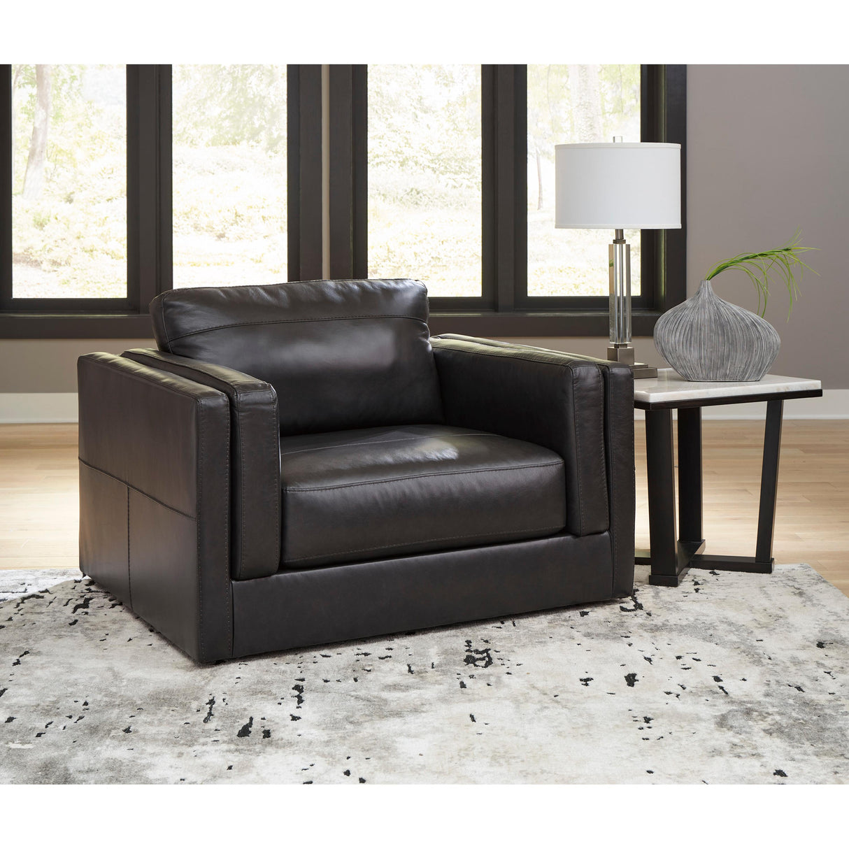 Signature Design by Ashley Amiata 5740523 Chair and a Half IMAGE 5