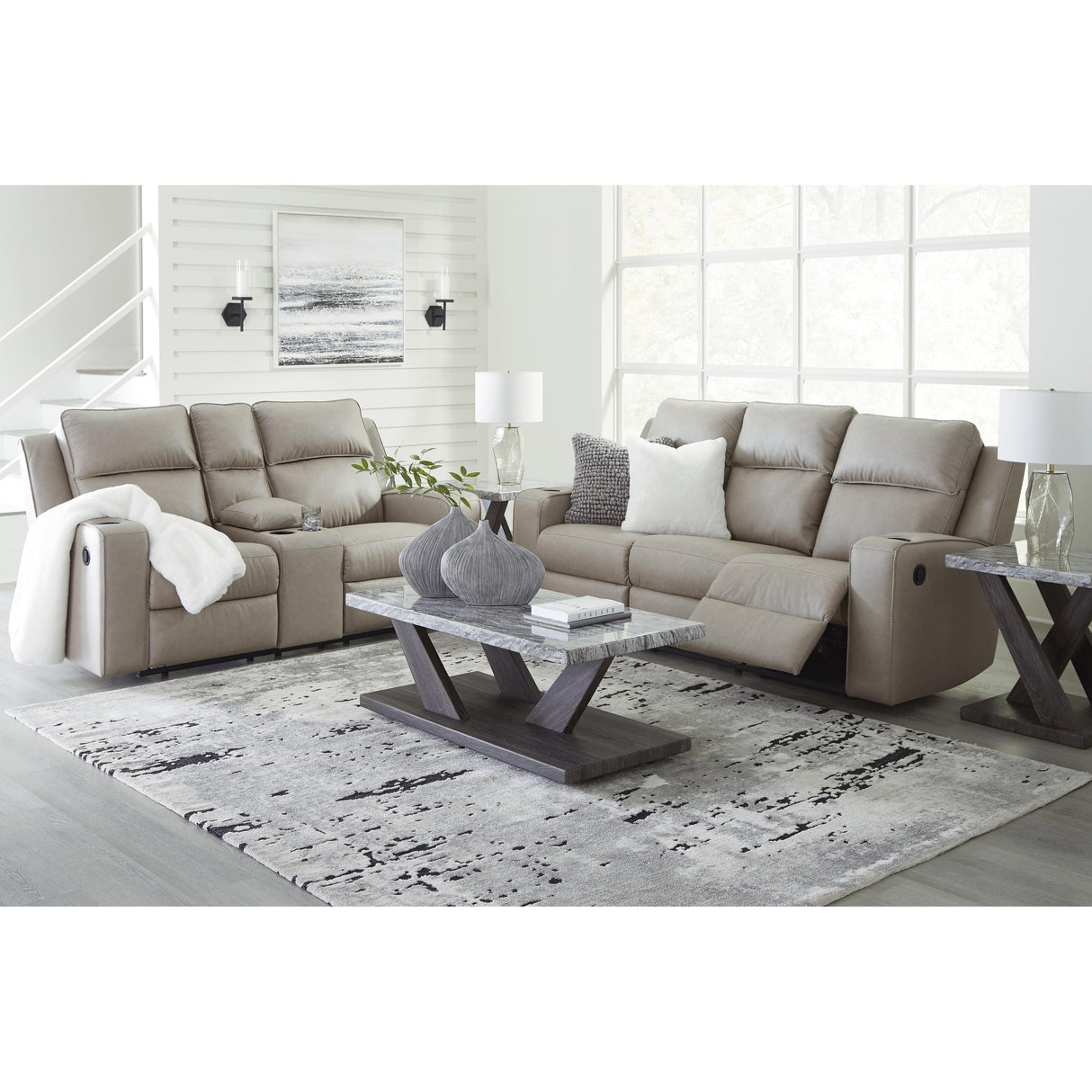 Signature Design by Ashley Lavenhorne 6330789 Reclining Sofa with Drop Down Table IMAGE 11