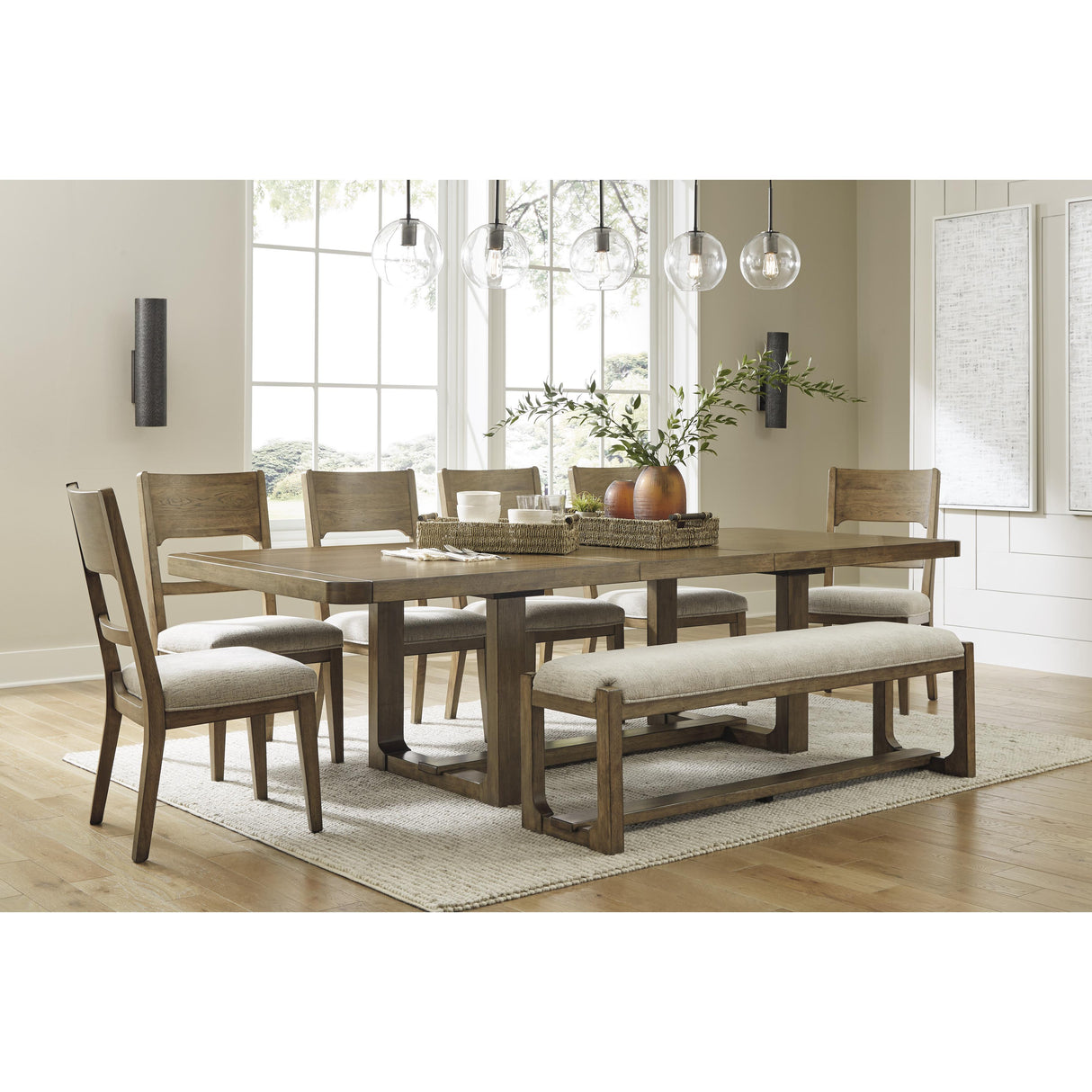 Signature Design by Ashley Cabalynn D974-00 Large Upholstered Dining Room Bench IMAGE 10