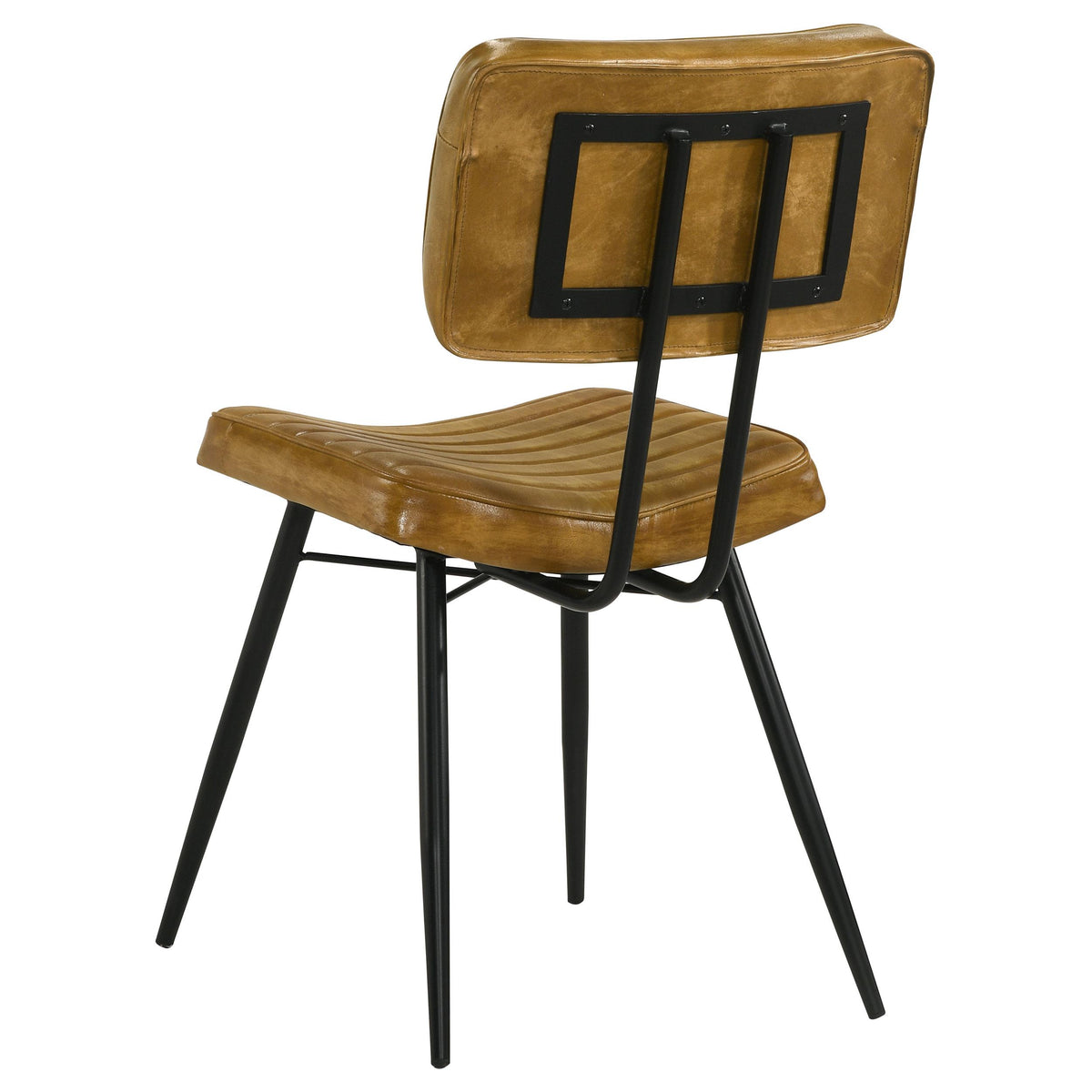 Coaster Furniture Misty 110642 Leather Upholstered Dining Side Chair - Camel IMAGE 6