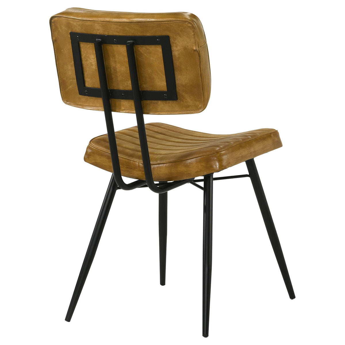 Coaster Furniture Misty 110642 Leather Upholstered Dining Side Chair - Camel IMAGE 7