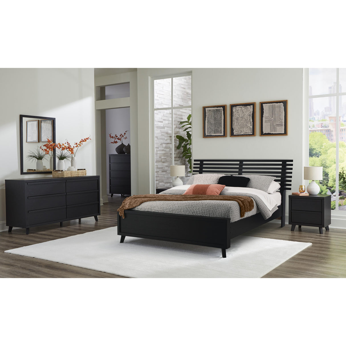 Signature Design by Ashley Danziar B1013B4 Queen Slat Panel Bed IMAGE 7