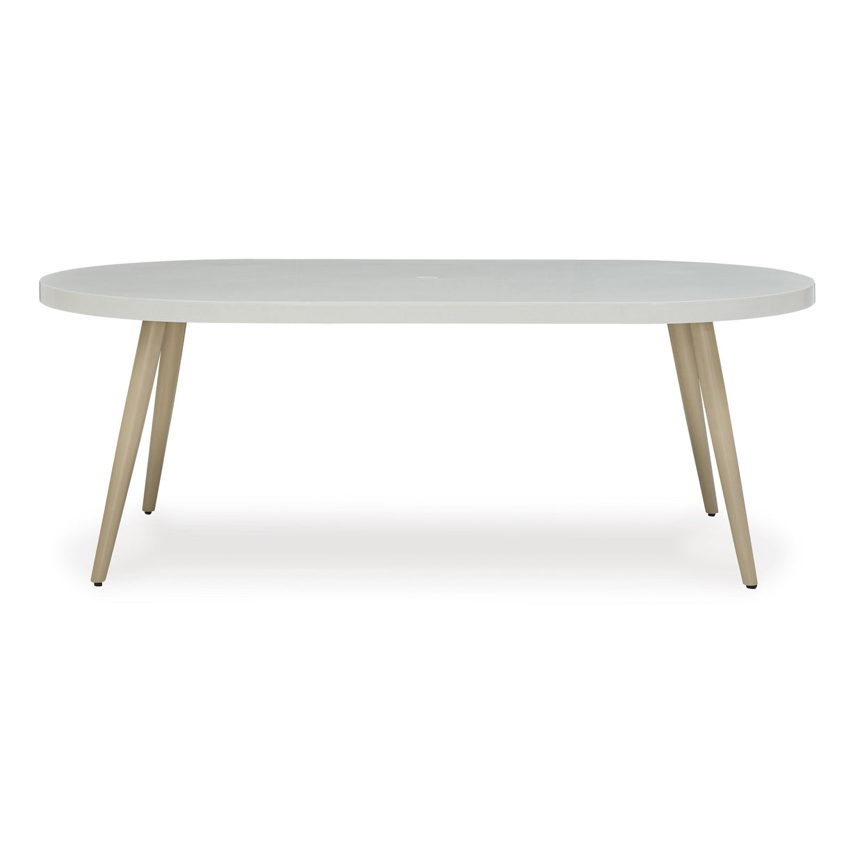 Signature Design by Ashley Seton Creek P798-625 Oval Dining Table with Umbrella Option IMAGE 2