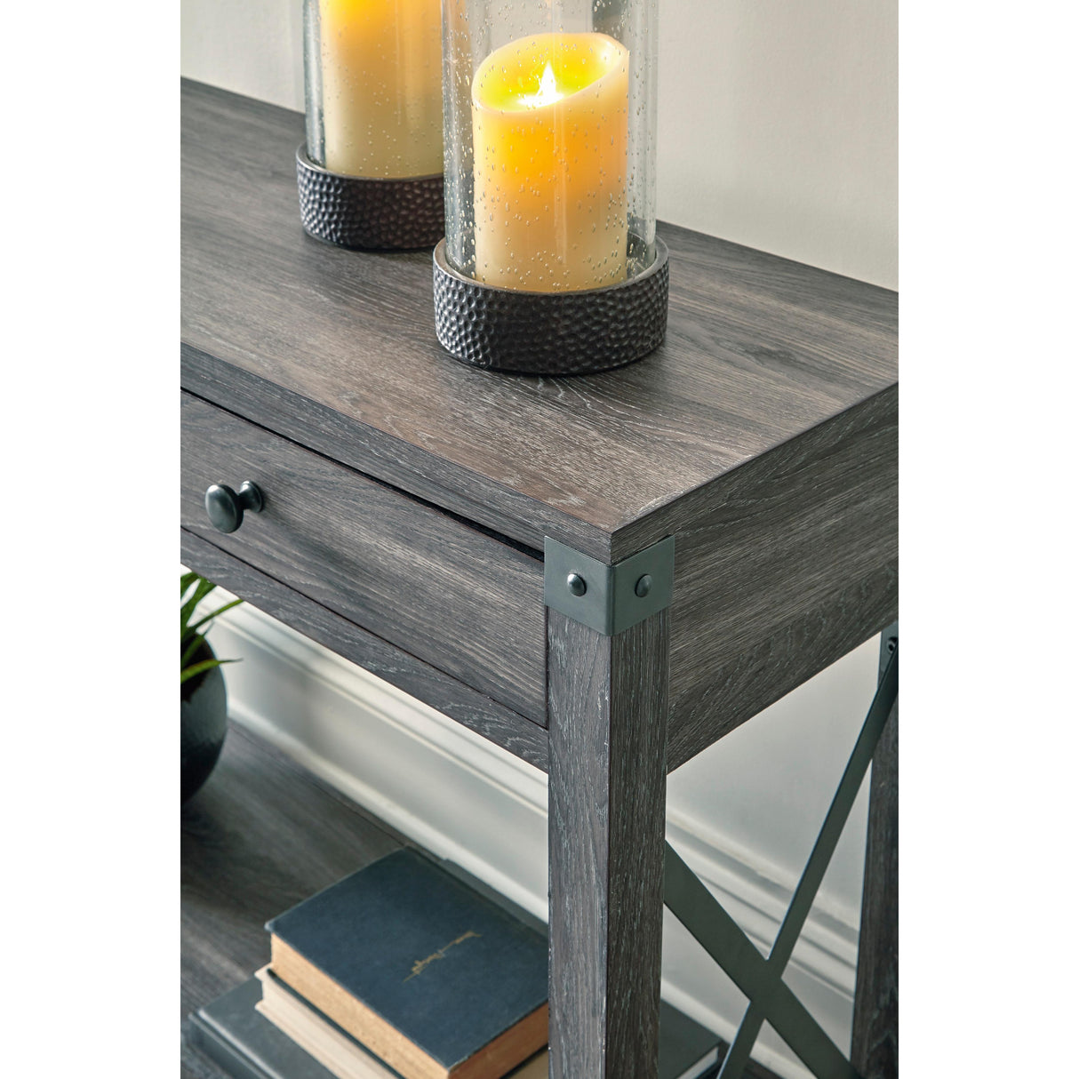 Signature Design by Ashley Freedan T175T2 Lift-top Coffee Table, 2 End Tables and Console IMAGE 10