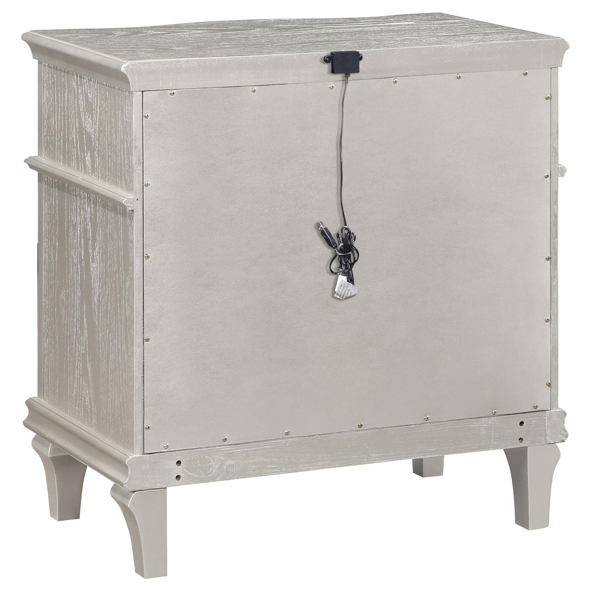 Coaster Furniture Evangeline 223392 3-Drawer Nightstand - Silver Oak IMAGE 5