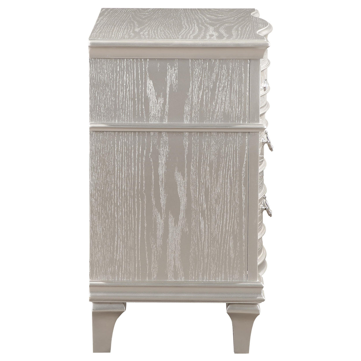 Coaster Furniture Evangeline 223392 3-Drawer Nightstand - Silver Oak IMAGE 8