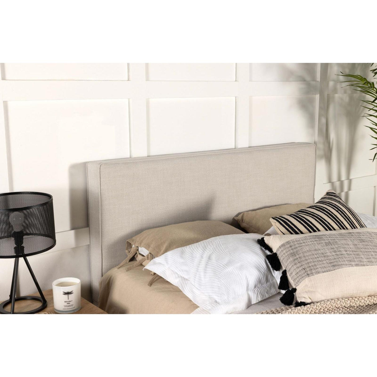 Coaster Furniture Kosmo 315993K Upholstered King Panel Headboard - Sand IMAGE 2