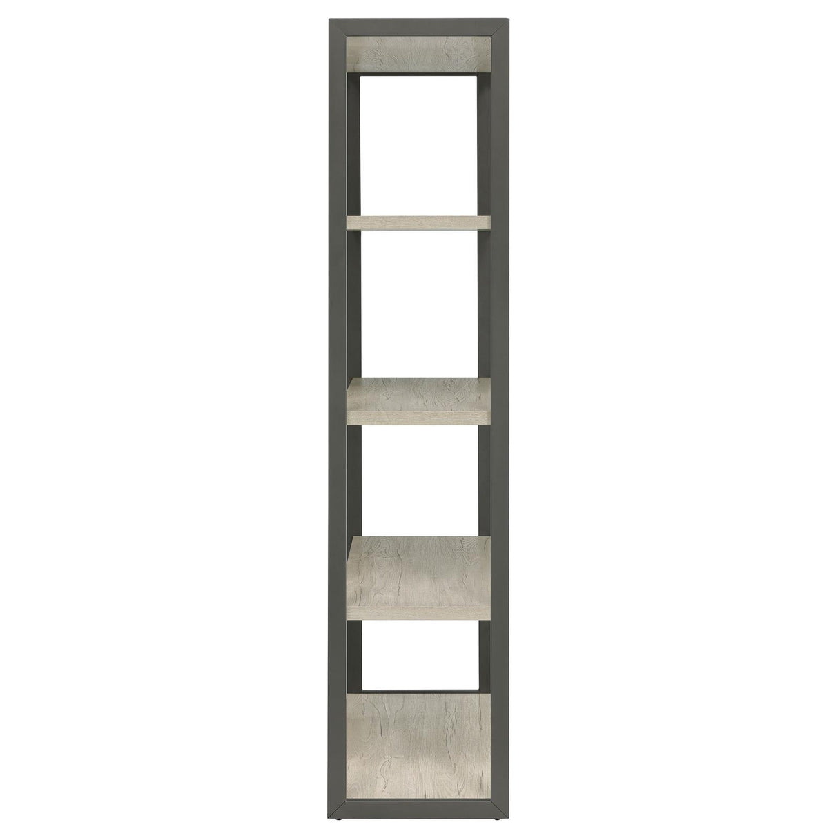 Coaster Furniture Loomis 805883 72-inch 4-shelf Bookshelf - Whitewashed Grey IMAGE 5