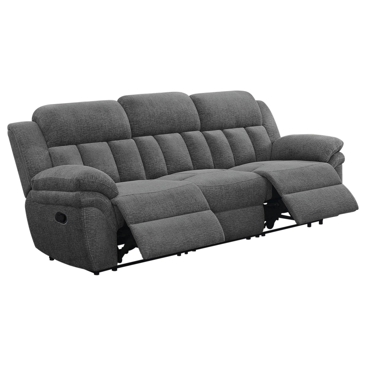 Coaster Furniture Bahrain 609541 Upholstered Motion Sofa - Charcoal IMAGE 2