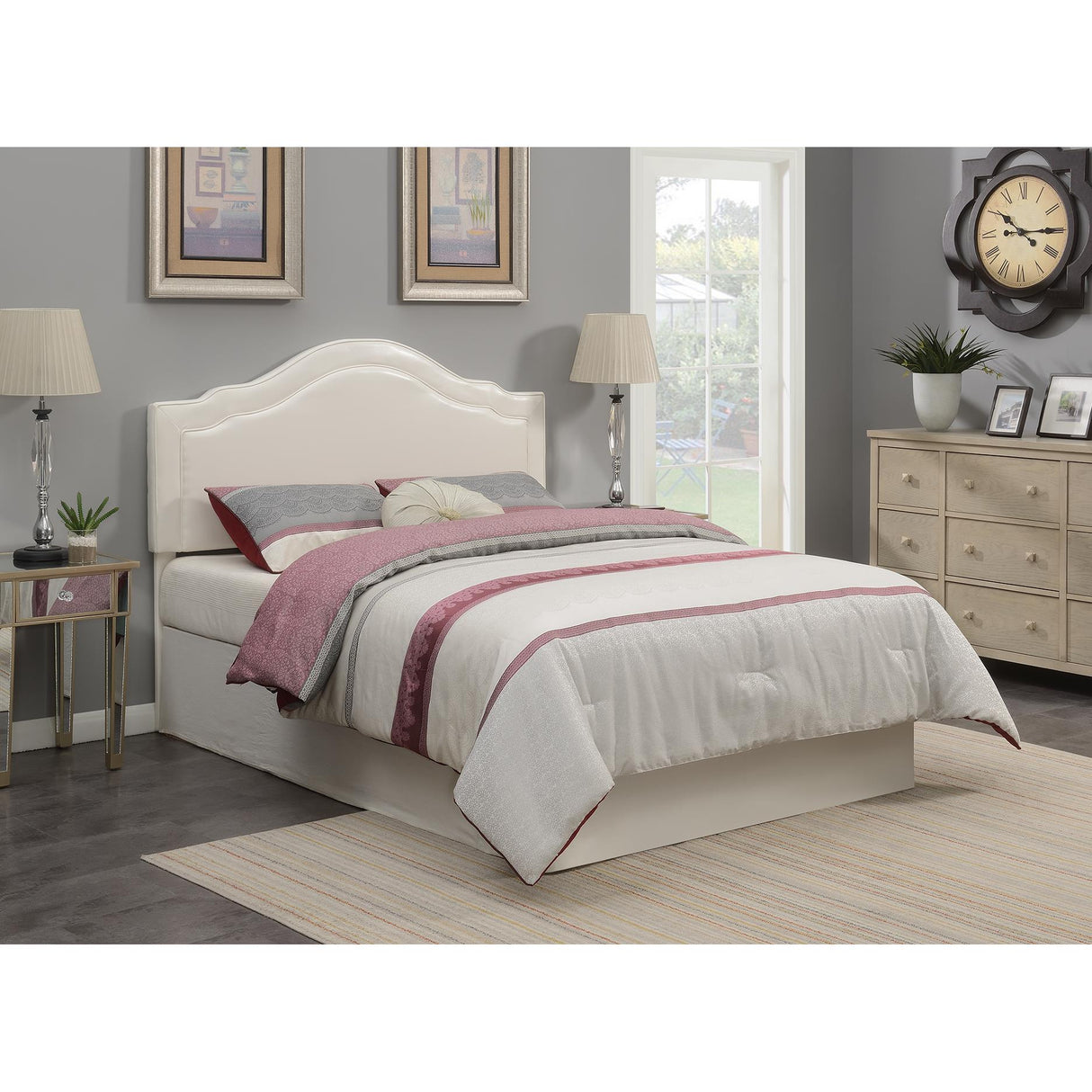 Steve Silver Furniture Edmond Queen Headboard Beige IMAGE 9