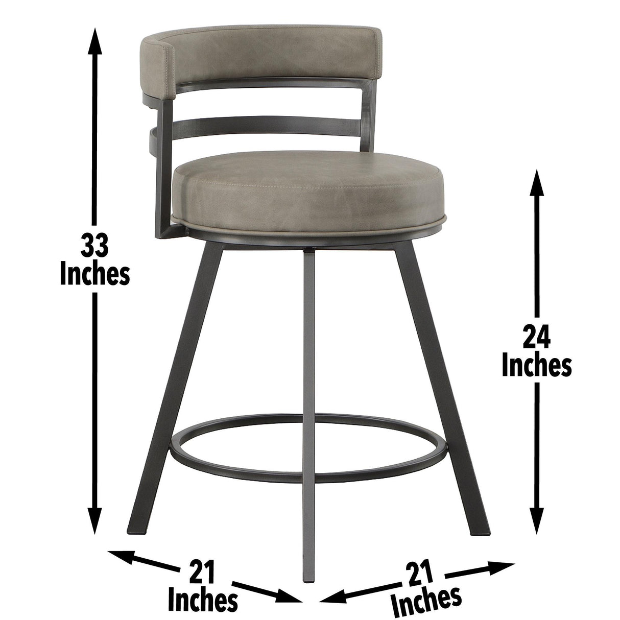 Steve Silver Furniture Gene Swivel Counter Stool IMAGE 7