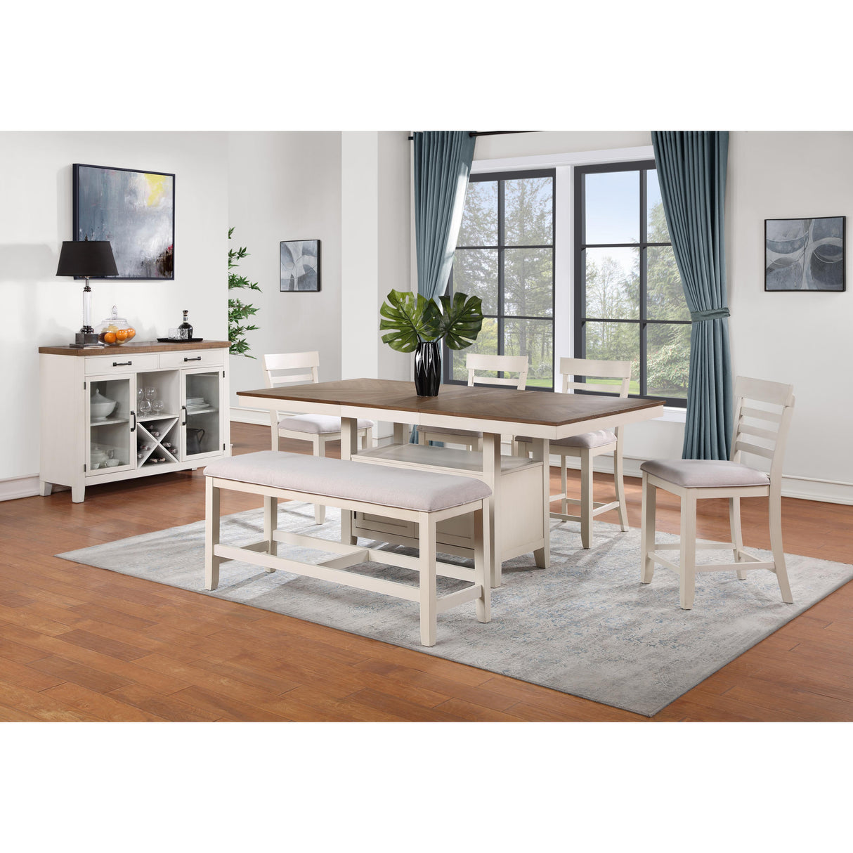 Steve Silver Furniture Hyland Counter Chair Brown IMAGE 10