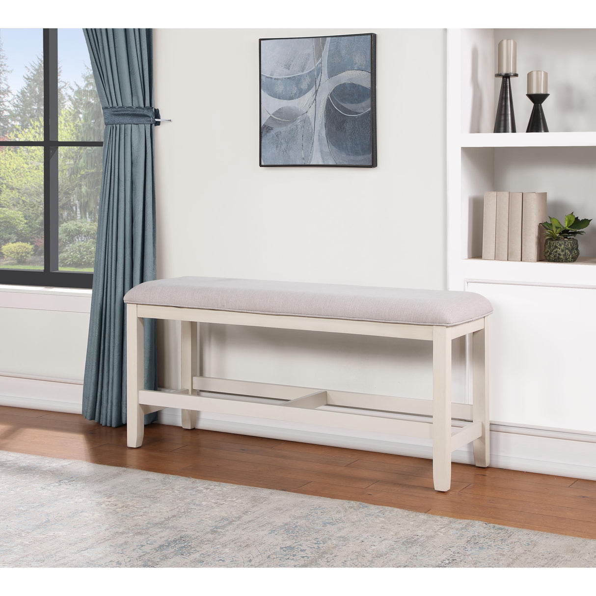 Steve Silver Furniture Hyland Counter Bench Brown IMAGE 4
