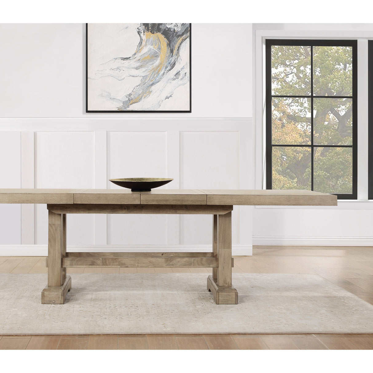 Steve Silver Furniture Napa Dining Table Sand IMAGE 1