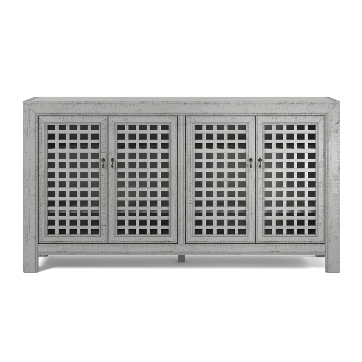 Steve Silver Furniture Rio 4 Door Accent Cabinet Grey IMAGE 1