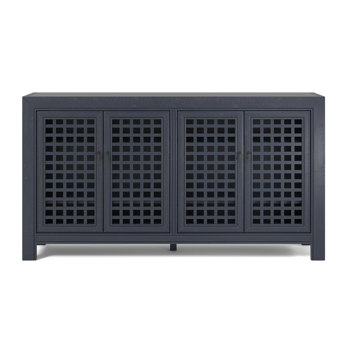 Steve Silver Furniture Rio 4 Door Accent Cabinet Navy IMAGE 1