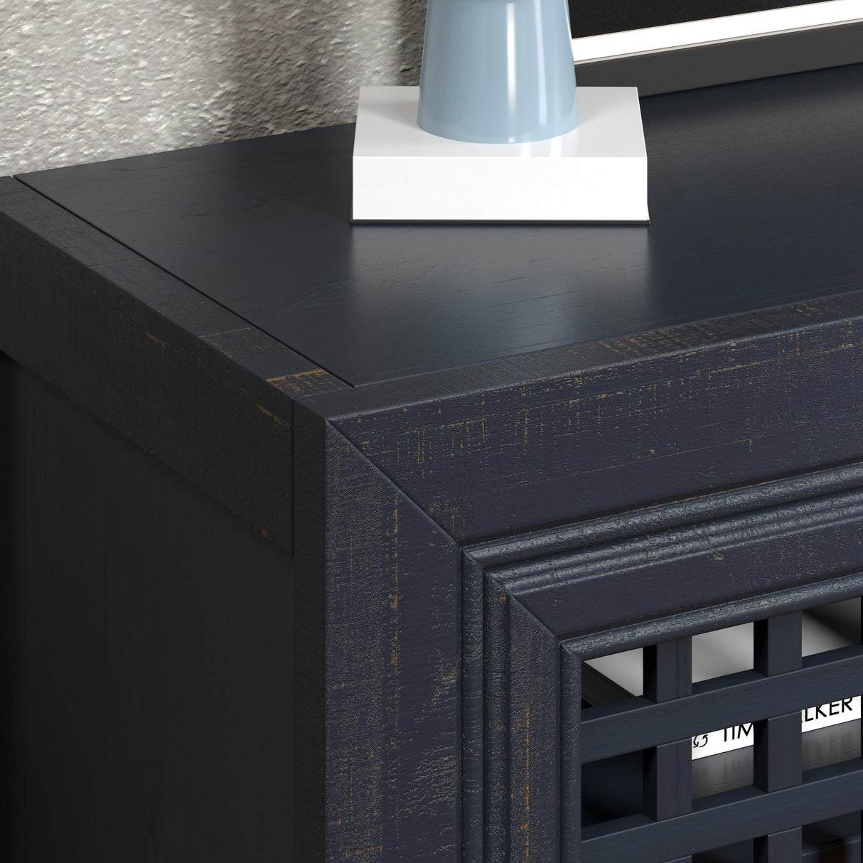 Steve Silver Furniture Rio 4 Door Accent Cabinet Navy IMAGE 6