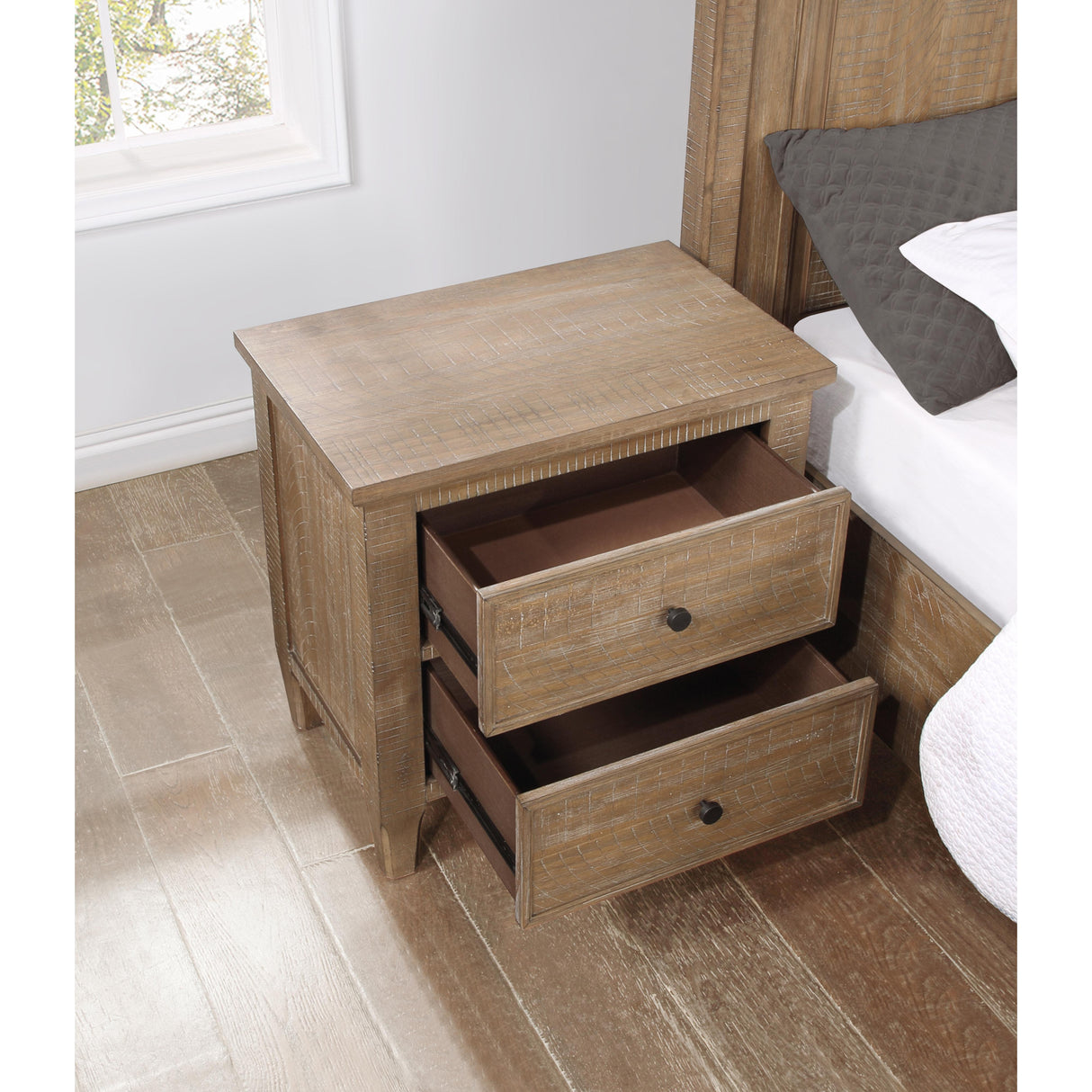 Steve Silver Furniture Riverdale 2 Drawer Nightstand IMAGE 3