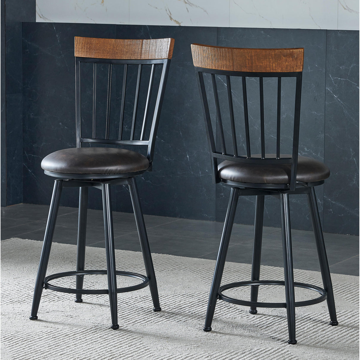 Steve Silver Furniture Tyler Swivel Counter Chair IMAGE 5