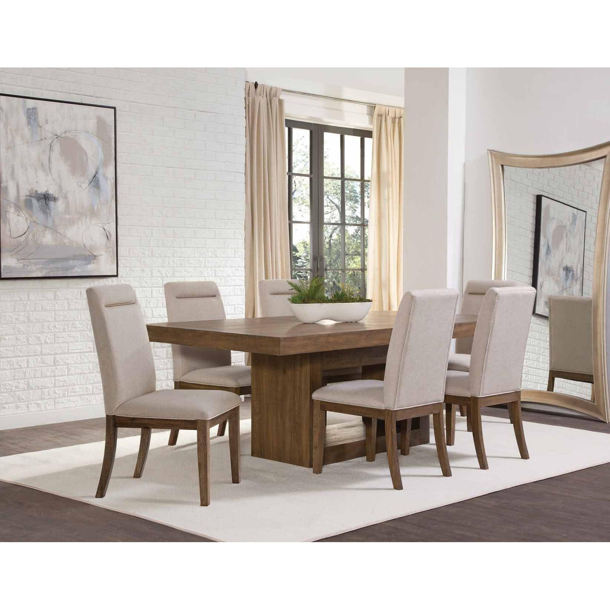 Steve Silver Furniture Garland GA500 70-88" Dining Table with 18" Leaf IMAGE 2