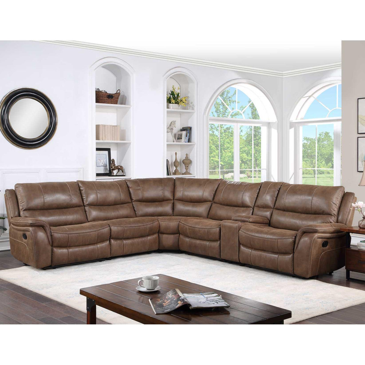 Steve Silver Furniture Lehi LH9750 6 pc Manual Reclining Sectional IMAGE 2