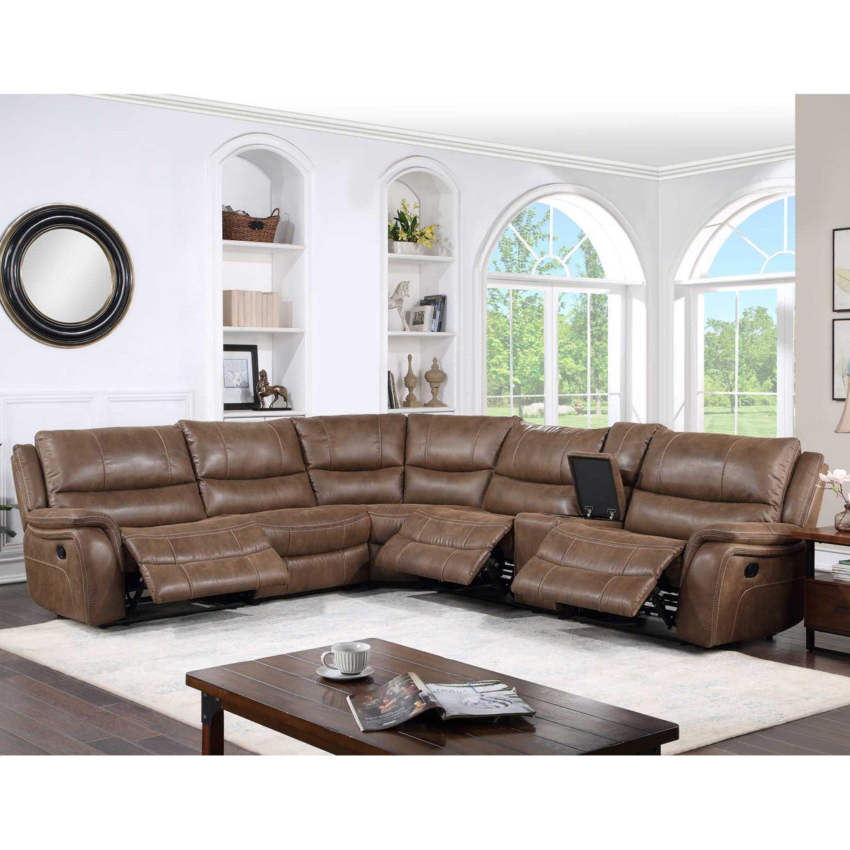 Steve Silver Furniture Lehi LH9750 6 pc Manual Reclining Sectional IMAGE 8