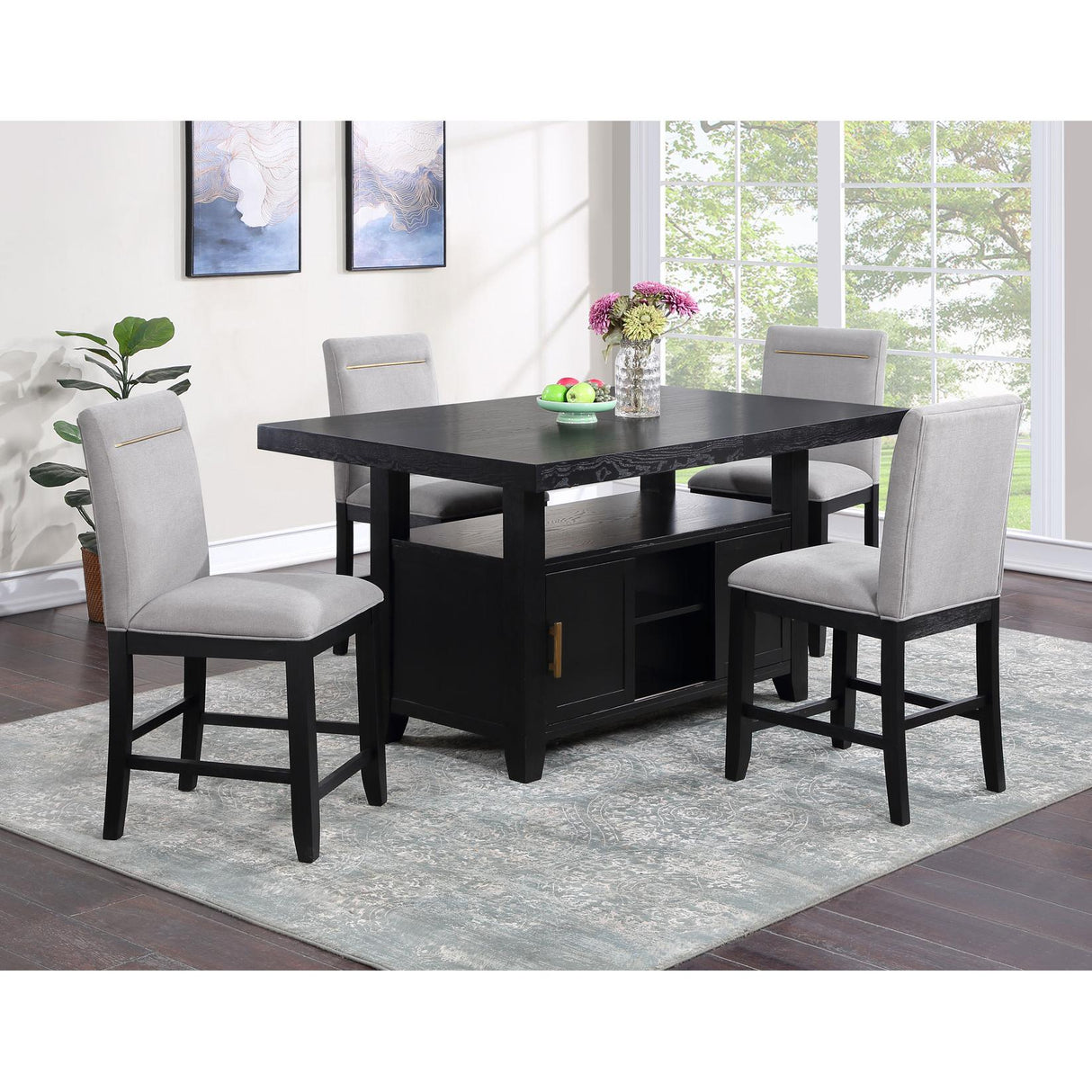Steve Silver Furniture Yves YS500 78" Counter Storage Table IMAGE 11