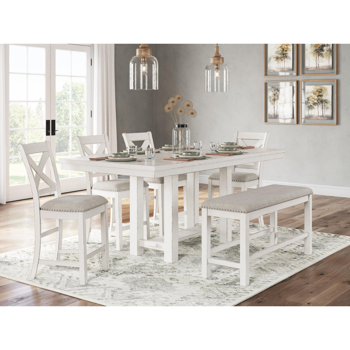 Signature Design by Ashley Robbinsdale D642-32 Rectangular Dining Room Counter Extension Table IMAGE 14