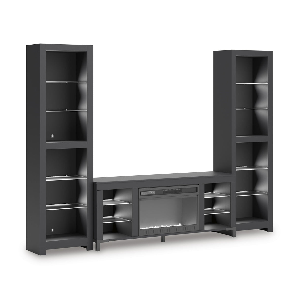 Signature Design by Ashley Cayberry W2721W2 3 pc Entertainment Center with Electric Fireplace IMAGE 2