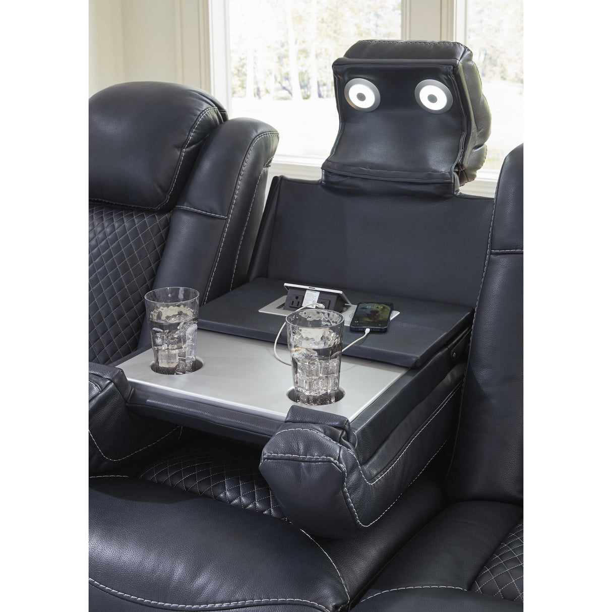 Signature Design by Ashley Fyne-Dyme 3660315 Power Reclining Sofa with Adjustable Headrest IMAGE 8