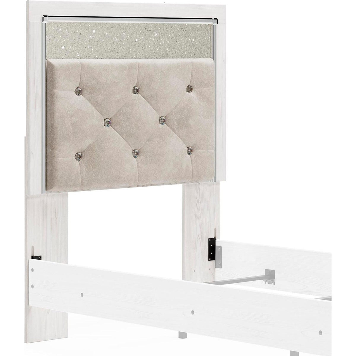 Signature Design by Ashley Altyra B2640-53 Twin Upholstered Panel Headboard IMAGE 1
